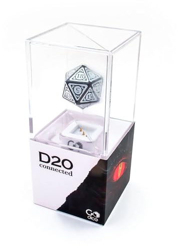 GoDice D20 Connected – världens första anslutna polyhedral matris för RPG Play online. Ansluts till Roll20, Foundry VTT- och Discord-plattformar. Fysisk tärning, realtidsberäkningar. Cool teknik inuti