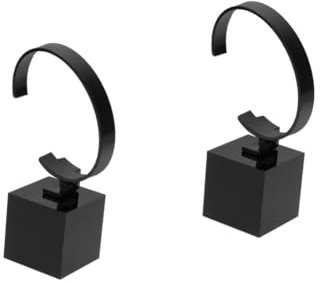SHERCHPRY 2 Stk Uhrenständer Display Displayhalter Für Uhren Armreifhalter Uhrenregal Armreif-präsentationsständer Schwarze Uhr Monitor Halterung Acryl Steht Für Die Anzeige Tisch Armband