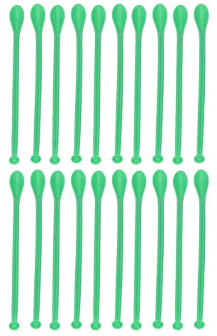 Cuchara Medicinal, Cucharas Medidoras en Gramos, Cucharas Medidoras de Cucharadita, 20 Piezas, Mini Cucharas Medicinales de Muestreo de Plástico de Doble Punta para Laboratorio