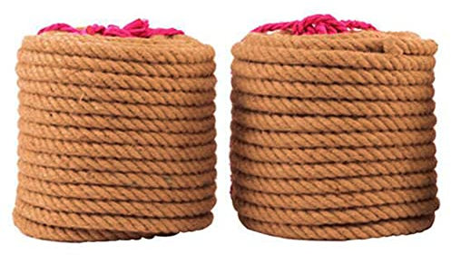 Corda di iuta naturale, corda spessa, corda di iuta spessa 25 mm e resistente, corda di canapa for decorare il giardino for l'artigianato, corda di tiro alla fune, spago for bagagli (dimensioni: 25 mm