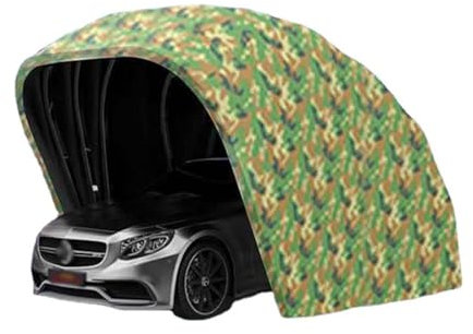 Robuster hydraulisch Carport, tragbarer Sonnenschutz-Parkschuppen, einziehbares faltbares Carport-Vordach, einfache Einrichtung, Autogarage(Size:6*2.5*2.5m/19.6*8.2*8.2ft,Color:A (Vollautomatisch))