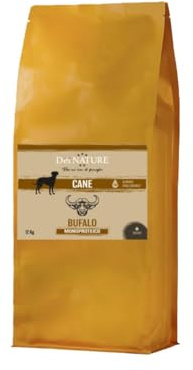 Dei NATURE Crocchette per Cani, Monoproteico Bufalo, Ipoallergenico, 12 kg