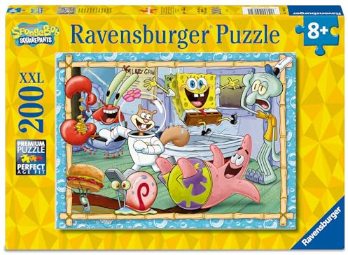 Ravensburger Spongebob Squarepants XXL 200 piece Jigsaw Puzzle for Adults and Kids Age 8 Years Up