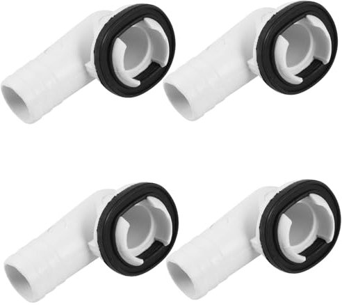 Zerodeko 4pcs Air Conditioner Drain Hose Connector for 1.6cm Leak-proof Adapter for Window Unit Hard Plastic Suitable for Home Office Hotel