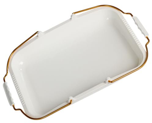 Ciieeo Rectangular Bread Tray Lid Handle Serving Tray for Bread Loaf Cake Container