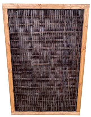 Sichtschutzelement aus Weide Cornwell mit 180x90cm relativ blickdicht und natürlich von bambussi.com