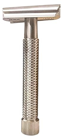 Rex Supply Co. Sentry Slant XL Doppelkantenrasierer - Marine-Grade Edelstahl, schräger Kopf für groben Bart & empfindliche Haut | Diamantgriff | 3-teiliger DE Rasierhobel | Made in USA