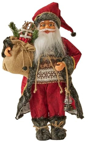 Guangcailun Göra underbara utsmyckningar till jul, festlig jultomtefigur, dockornament för julfestdekorationer, jultomtefigur, semesterheminredning