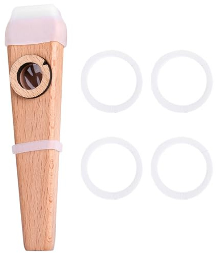 YARNOW Holz Kazoo Satz für Erwachsene Musikinstrument Begleiter für Gitarre Ukulele Leicht zu Lernen Robust und Tragbar