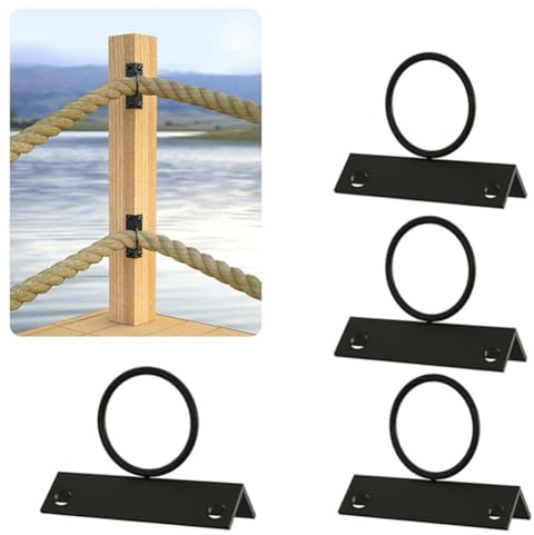 Buhdjfnke Porta di Supporto per Corda da 2 Pollici In Acciaio Inossidabile da 2 Pollici da 4 Pack A Goccia per per la Recinzione 'Imprope