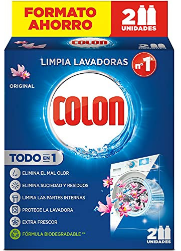 Colon Limpia Lavadoras, Azul, 250 ml Paquete de 2, 2 Unidades