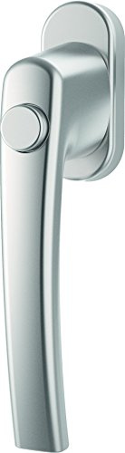 Fenstergriff Roto Line Druckknopf natursilber mit Schrauben Vierkantstift 7 x 43 mm