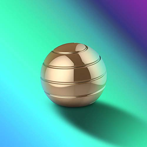Desktop-Dekompressionsspinner drehbares sphärisches Gyroskop Spinner Kreisel Spielzeug (Gold)