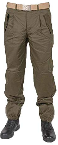 Pantalone drop modello 75 esercito italiano 100% cotone con rinforzi sulle ginocchia e zip alle caviglie nuovo 4 tasche militare donna e uomo Made in Italy dalla 42 alla 56 verde oliva anni 70/80 (46)