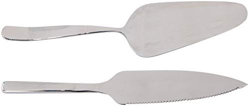 alpina Tortenmesser mit Klinge - Profi Tortenmesser zum Schneiden - Tortenheber Qualitätskuchenschneider - Praktischer Küchenhelfer für Küchen, Restaurants, Partys - Kuchenmesser - 2 Stück