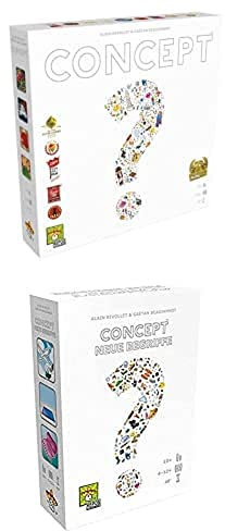 Bundle aus Asmodee | UNBOX NOW | Concept + Concept Neue Begriffe | Grundspiel + Erweiterung | Familienspiel | Nominiert zum Spiel des Jahres 2014 | 4-12 Spieler | Ab 10+ Jahren | 40+ Minuten | Deutsch