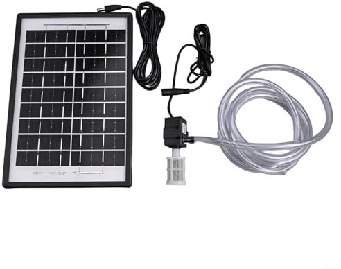 Pompe à fontaine solaire, 12 V, pompe submersible, pompe à eau circulante pour aquarium pour bassin à poissons
