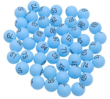 BESPORTBLE 100stücke Tischtennisbälle Mit Nummer Blaue Bälle Aus Pp Nummerierte Pongbälle Mit Ziffern Für Spielparty Katzenbälle Kunst Und Unterhaltungsspiele