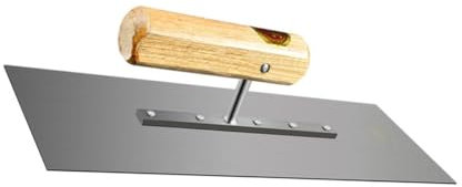 HOMSFOU Maurerkelle Mit Holzgriff Flachkelle Für Beton Und Putz Glättkelle Zum Verputzen Reparaturspachtel Bauwerkzeug Langlebig Und Komfortabel