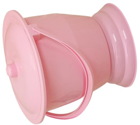 Portable Plastic Chamber Pot with Handle for Toddlers and Kids | Pink Pp Bottle Shape, Compact Childfriendly Design, Travel and Camping Use, Easy to Carry