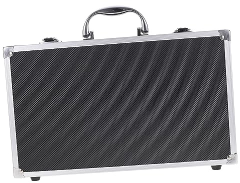 GALPADA Schutzkoffer für Handmikrofone aus Aluminium Aufbewahrungsbox mit Griff Innenfutter Robust und Leicht Mikrofon Aufbewahrungskoffer für Kabellose Mikrofone
