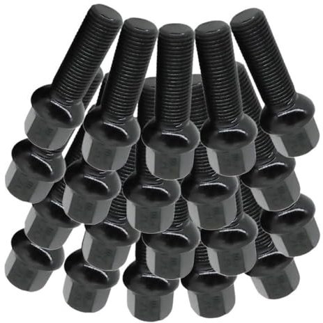 Siuku vis de Roue Compatible avec VW pour Bora 2000 2001 2002 2003 2004 2005 2006 2007 2008 2009 Boulons de Roue de Voiture Goujon de Voiture M14X1.5 60 mm