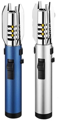 AYNSIX Kitchen Cooking Torch Lighter Refillable Butane Adjustable Red Flame, for Creme Brulee,BBQ and Baking(2pack d)