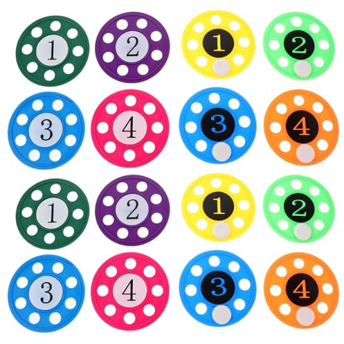CLISPEED 16 pièces Jouets de Plongée Piscine Disques Numérotés pour Entraînement de Plongée Jouets Amusants Apprentissage Natation pour Garçon Fille
