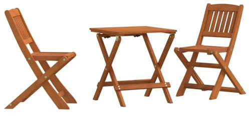 Mokuyary Ensemble de Bistro 3 pièce pour Enfants Bois d'eucalyptus Solide