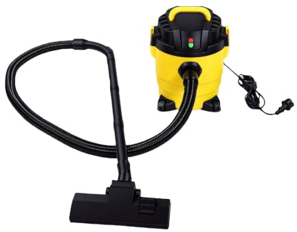 TIKATARER 10L Våt-torr Dammsugare 16kPa Stark Sugkraft Mattrengörare (EU) | 1000W Motor, Låg Ljudnivå, Hygienisk Slät Insida, Inomhusgolv, Verkstadsskräp, Sen Nattstädning, Fordonsanvändning