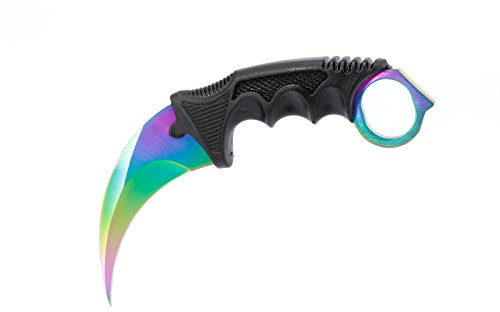 ariknives - Counter Karambit Skin Knife CS GO Streik Messe Jagdmesser taktisches Überlebens Camping Werkzeug (Fade)