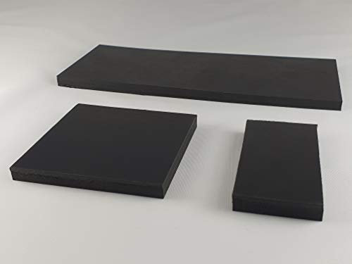 Tapis en caoutchouc 300 x 300 mm/8 mm d'épaisseur Tapis anti-vibration pour machine à laver / mixeur haute performance