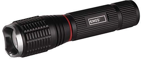 EMOS P3111 - Linterna LED (aluminio, 230 lúmenes, enfoque ajustable, luz lateral COB LED)