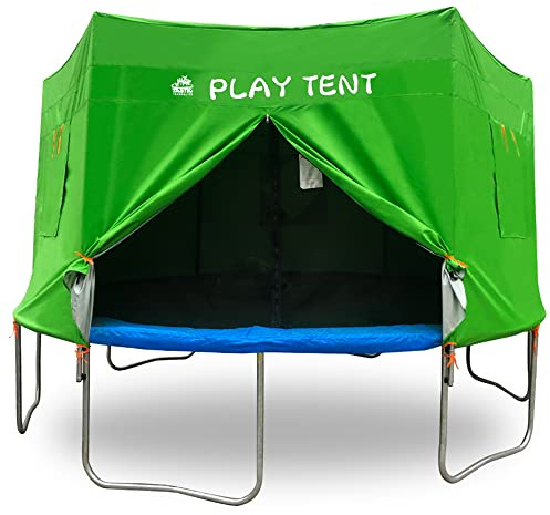 Jump Tastic Trampoline Tent with 2 Pack 32.8ft Ball String Lights, Fit for 14ft Straight Pole Trampoline