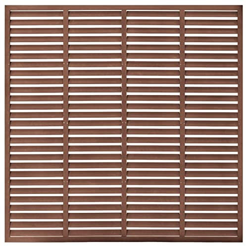 Susany Pannello di Recinzione da Giardino, Persiana, per Esterno,in WPC Nero,85x170 cm,Recinzione da Giardino, a Parete, Divisore Esterno