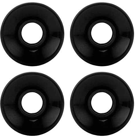 Zunate Rollen, 60mm Longboard Rollen 4pcs Street Skateboards Tricks Rollen für Longboard und Cruiser Board (Schwarz)