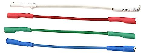 Fegtrty Platten Spieler Grammophon Führen Kopfschale Stereo Patrone Plattenspieler Player Kopfschale Drähte 8-Teilig für Den Austausch Von Plattenspielern