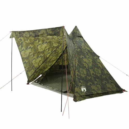 vidaXL Tipi Zelt Familienzelt Campingzelt Pyramidenzelt 6 Personen Wasserdicht