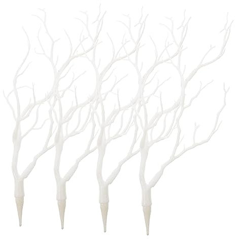 KOMBIUDA 4pezzi Rami Artificiali Per Decorazione Steli Di Corno Essiccati Per Composizioni Floreali Accessori Per Feste e Decorazioni Natalizie