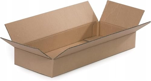 WePack 25 Stück Faltkarton 300x200x80 mm Versandkarton E-commerce Karton 1-Wellig 400G Braun Kartonage Verpackung Postkarton Versandschachtel Paket Päckchen