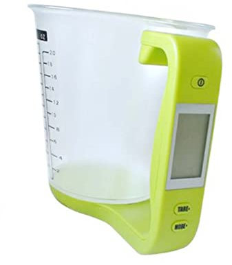 Mikinona 1000g Tasse à Mesurer Numérique Multifonction Capacité Précision Avec Écran Lcd Léger Vert Balance Cuisine Pour Café Et Boissons