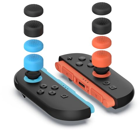 Thumb Grips Compatible with Nintendo Switch 2 (2025), WEOTOO Thumb Grip Caps for Switch 2, Enhanced Gaming Grip Set, Improve Control and Guard Joystick Wear- 8 Pack