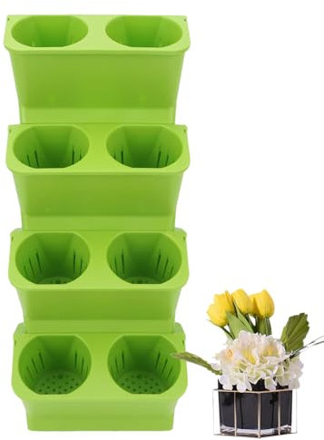 Wand-Pflanzgefäß, Innenwand-Pflanztöpfe | vertikales mehrschichtiges Blumenregal, Heimdekoration für Wohnzimmer, Flur, Hinterhof, Terrasse, Garten, Hof, Eingang, Arbeitsplatz
