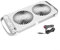 Yuanpgky Ventilador de ventilación portátil para techo de caravana con longitud ajustable de 37,5 a 58,9 cm, diseño de doble fila para ventana de remolque de caravana con protección contra