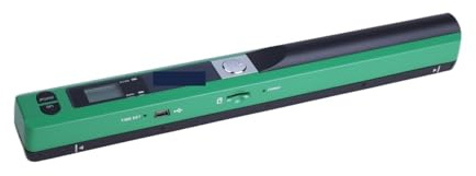 Scanner de Documents, Scanner de Documents portatif, Scanner de Photos de fichiers de Livres A4 Couleur HD 900DPI, Prise en Char des formats JPEG et CPF(Groen)