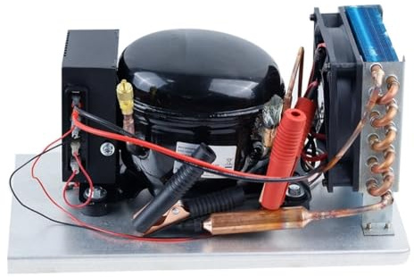 ZMLMAJJ Condensatore Compressore DC BD25HC Senza Termostato, 12V/24V, Frigorifero for Auto, Congelatore Solare, Frigorifero Marino