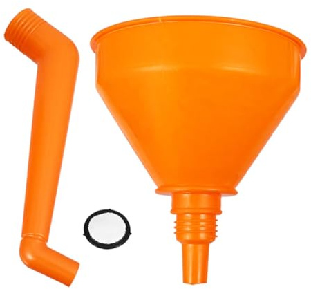 Yardwe Entonnoir à Huile Plastique pour Voiture et Moto Adapté au Carburant Essence Kérosène et Autres Liquides avec Conception Anti-fuite