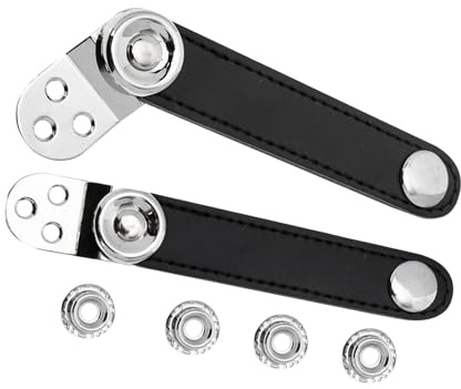 VICASKY Cinghie per Fisarmonica a Soffietto 2 Pezzi in Pelle di Vacchetta, Cinghie di Ricambio per Soffietti per Uso Professionale e Amatoriale