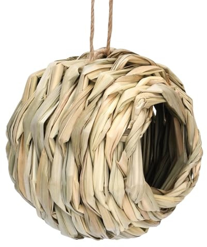 Casetta Per - Nidi Per Di Ibisco Naturale Da 6 Cm | Di Intrecciato A Mano | Ďi Paglia Ṕer Casetta P̀er Úccelli Colomba | Gabbia P̃er Ùccelli Domestici E Biancheria Da