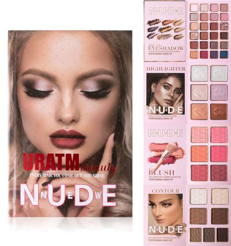 Palette per Trucco a Forma di Libro, A Lunga Durata E Compatto, 43 Colori Palette Per Il Trucco Completo Del Viso Con Ombretti, Lucidalabbra, Fard, Illuminanti, Kit per il trucco da viaggio